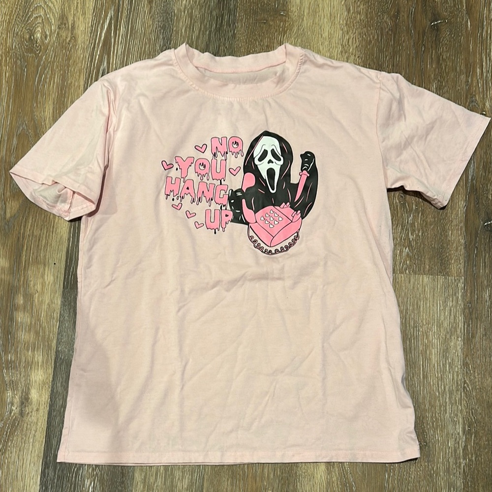 “No you hang up” Ghostface Graphic T-Shirt